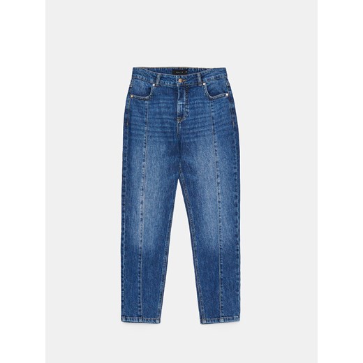 Mohito - Jeansy mom slim - niebieski ze sklepu Mohito w kategorii Jeansy damskie - zdjęcie 175050229