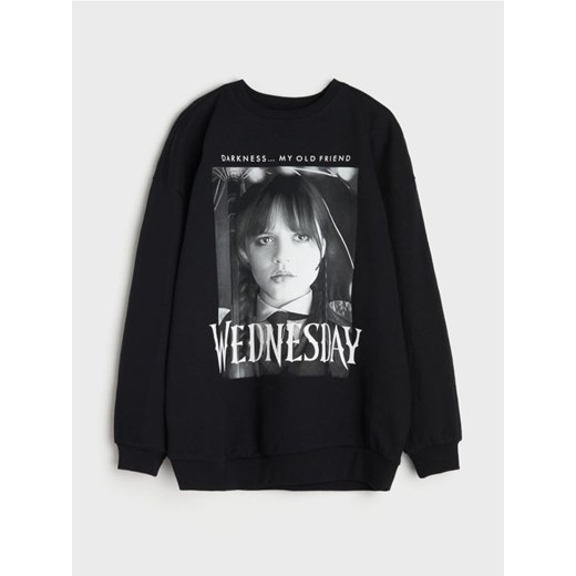 Sinsay - Bluza Wednesday - czarny Sinsay 164 Sinsay