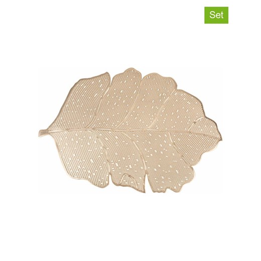 Villa d´Este Podkładki stołowe (6 szt.) w kolorze złotym - 45 x 30 cm ze sklepu Limango Polska w kategorii Podkładki na stół - zdjęcie 175056728