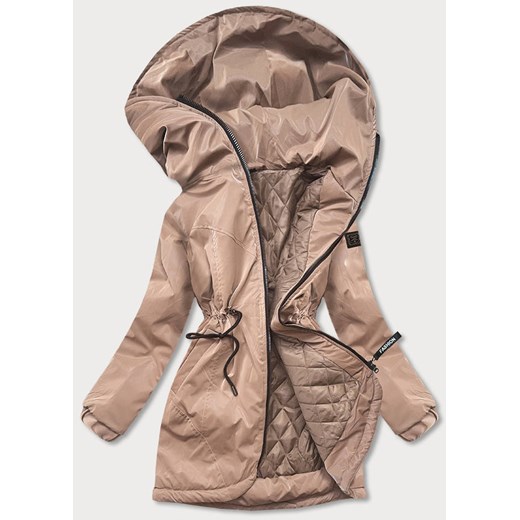 Kurtka damska z kapturem beżowa (b8105-46) Goodlookin.pl XXL (44) okazyjna cena goodlookin.pl