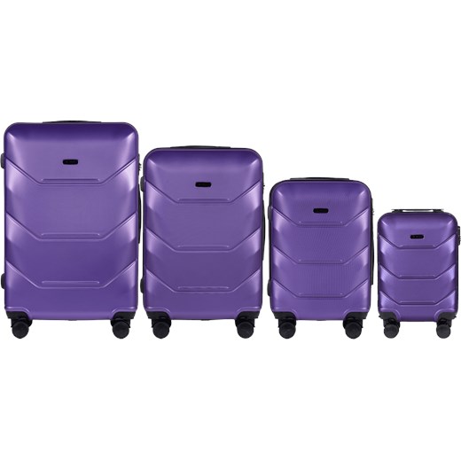 Zestaw 4 walizek Wings Peacock 2.0 PURPLE ze sklepu WINGS w kategorii Walizki - zdjęcie 175060138