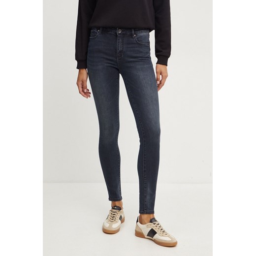 Armani Exchange jeansy damskie kolor granatowy 6DYJ69 Y19BZ ze sklepu ANSWEAR.com w kategorii Jeansy damskie - zdjęcie 175060528