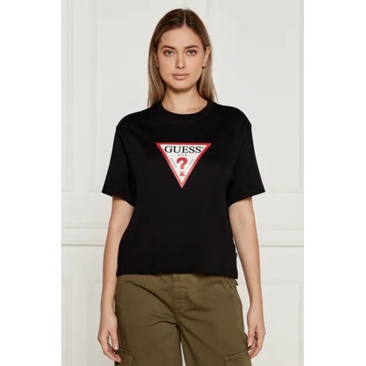 Guess Jeans T-shirt | Cropped Fit ze sklepu Gomez Fashion Store w kategorii Bluzki damskie - zdjęcie 175065806