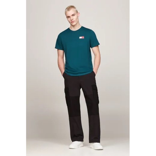 T-shirt męski Tommy Jeans bawełniany jesienny