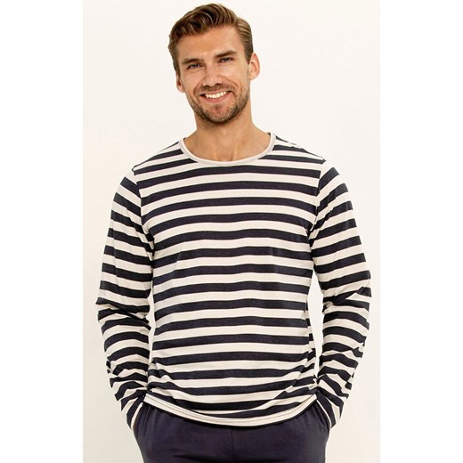 Bawełniana piżama męska Brace 3311, Kolor granatowo-ecru, Rozmiar L, Taro ze sklepu Intymna w kategorii Piżamy męskie - zdjęcie 175066307