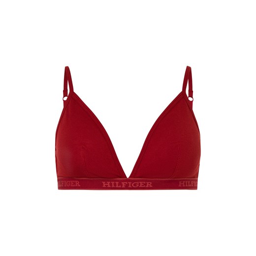 Tommy Hilfiger Biustonosz damski na fiszbinach Kobiety czerwony jednolity ze sklepu vangraaf w kategorii Biustonosze - zdjęcie 175068787