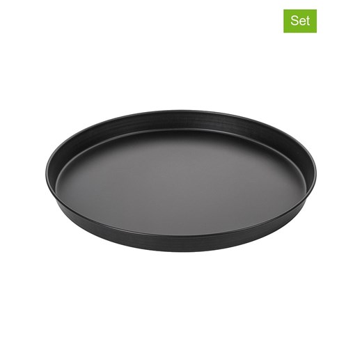 Zenker Blachy (2 szt.)  &quot;Special Countries&quot; w kolorze czarnym na pizzę - Ø 28 cm ze sklepu Limango Polska w kategorii Akcesoria do pieczenia - zdjęcie 175068946