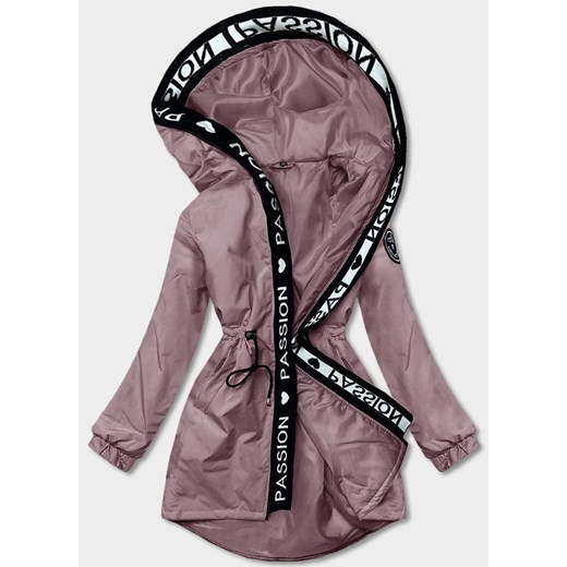 Damska parka oversize różowa (B8080) ze sklepu goodlookin.pl w kategorii Parki damskie - zdjęcie 175072365