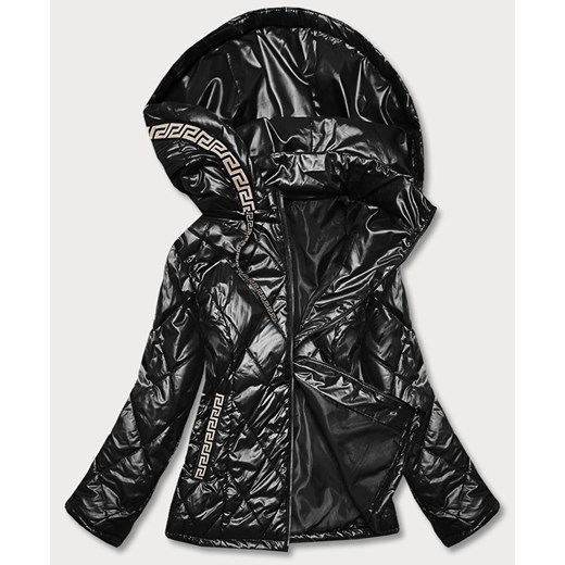 PIKOWANA KURTKA PLUS SIZE CZARNA (B8013-1) ze sklepu goodlookin.pl w kategorii Kurtki damskie - zdjęcie 175073457