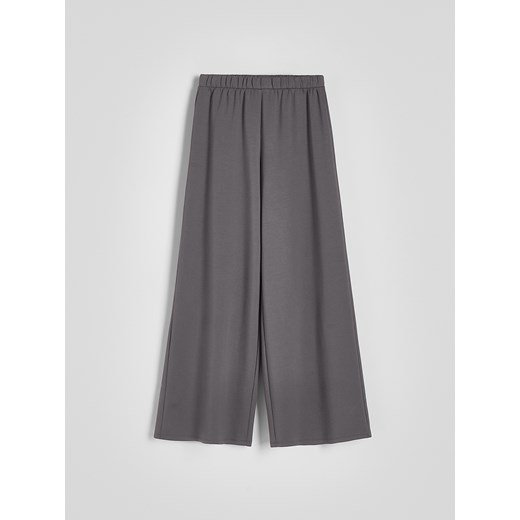 Reserved - Spodnie wide leg - ciemnoszary Reserved M Reserved