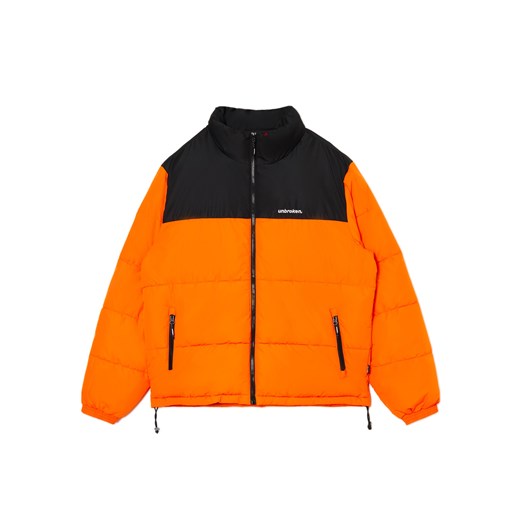 Cropp - Pomarańczowa kurtka puffer - pomarańczowy ze sklepu Cropp w kategorii Kurtki męskie - zdjęcie 175076146