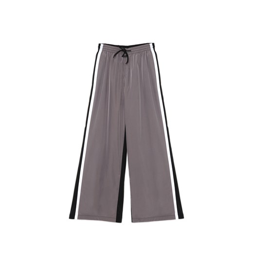 Cropp - Szare spodnie z lampasami - czarny - id: 683AR-99X - marki Cropp - 175076209 Cropp - Szare spodnie z lampasami - czarny ze sklepu Cropp w kategorii Spodnie damskie - zdjęcie 175076209