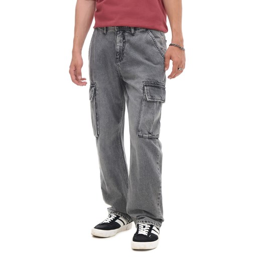 Cropp - Szare jeansy relaxed - szary Cropp 30/34 Cropp