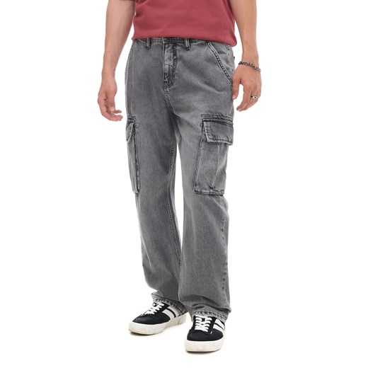 Cropp - Szare jeansy relaxed - szary Cropp 36/34 Cropp