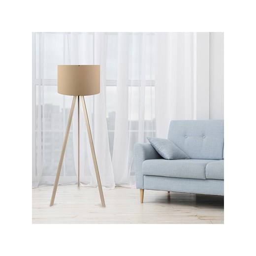 ABERTO DESIGN Lampa stojąca w kolorze beżowym - wys. 140 x Ø 38 cm ze sklepu Limango Polska w kategorii Lampy podłogowe - zdjęcie 175081026