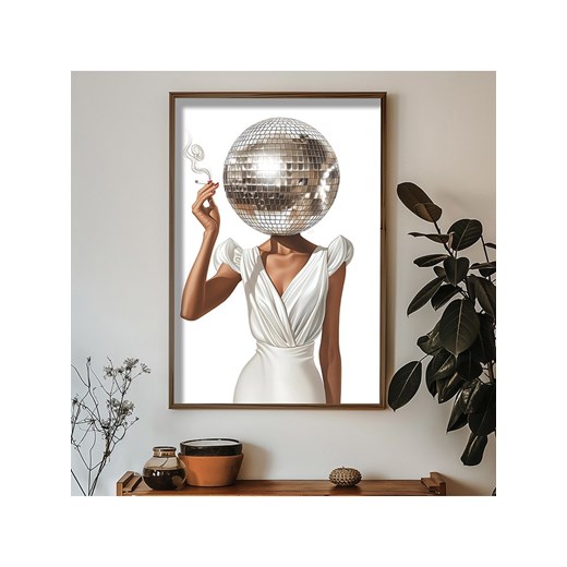 ABERTO DESIGN Druk artystyczny w drewnianej ramce - 70 x 50 cm ze sklepu Limango Polska w kategorii Obrazy - zdjęcie 175081039