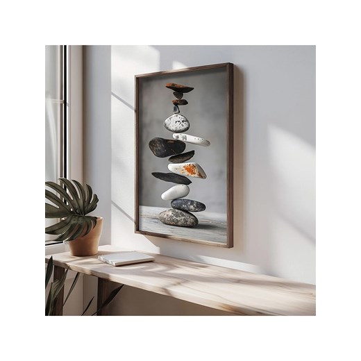 ABERTO DESIGN Druk artystyczny w drewnianej ramce - 70 x 50 cm Aberto Design onesize okazja Limango Polska