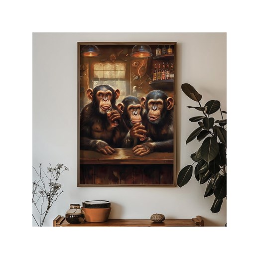 ABERTO DESIGN Druk artystyczny w drewnianej ramce - 70 x 50 cm ze sklepu Limango Polska w kategorii Obrazy - zdjęcie 175081047