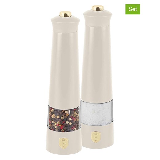Berlinger Haus 2-częściowy zestaw w kolorze kremowym - wys. 23,5 cm ze sklepu Limango Polska w kategorii Młynki do soli i pieprzu - zdjęcie 175081065