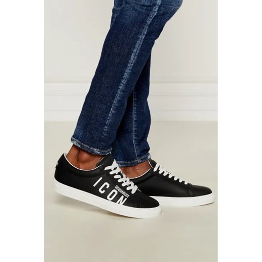 Dsquared2 Skórzane sneakersy Cassetta Dsquared2 43 Gomez Fashion Store