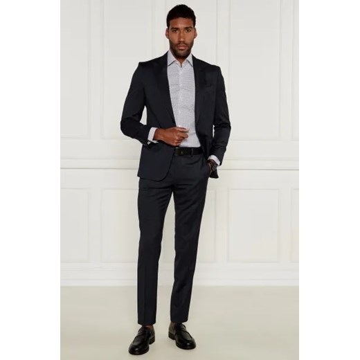 BOSS BLACK Wełniany garnitur H-Huge-2Pcs-Peak | Slim Fit 56 Gomez Fashion Store