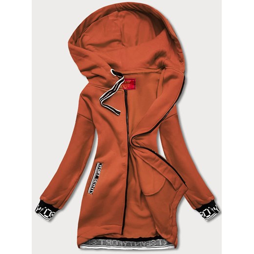Sportowa bluza damska ruda (amg-36) ze sklepu goodlookin.pl w kategorii Bluzy damskie - zdjęcie 175087957