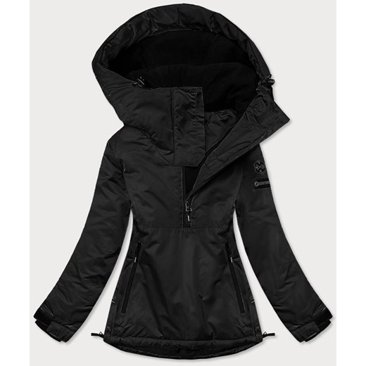 Zimowa kurtka damska kangurka czarna (b2361) Goodlookin.pl L (40) okazja goodlookin.pl