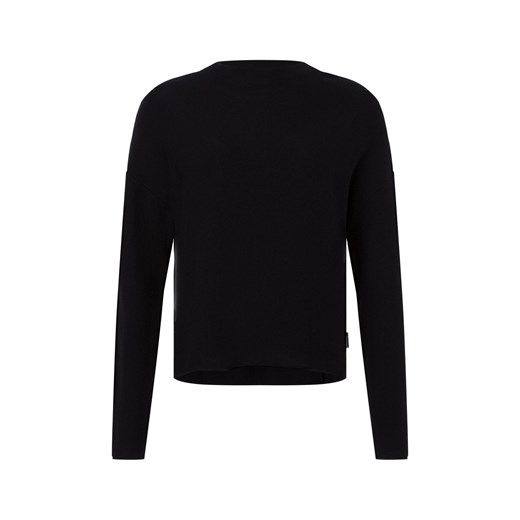 ARMEDANGELS Sweter damski - Merinaa Kobiety Bawełna czarny jednolity ze sklepu vangraaf w kategorii Swetry damskie - zdjęcie 175089447