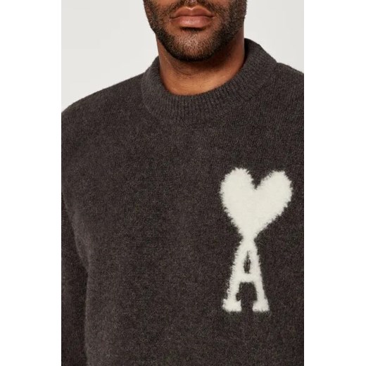 AMI Paris Wełniany sweter | Regular Fit Ami Paris M Gomez Fashion Store