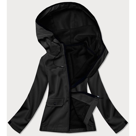 Damska kurtka sportowa typu softshell czarna (hd182-1) ze sklepu goodlookin.pl w kategorii Kurtki damskie - zdjęcie 175102139
