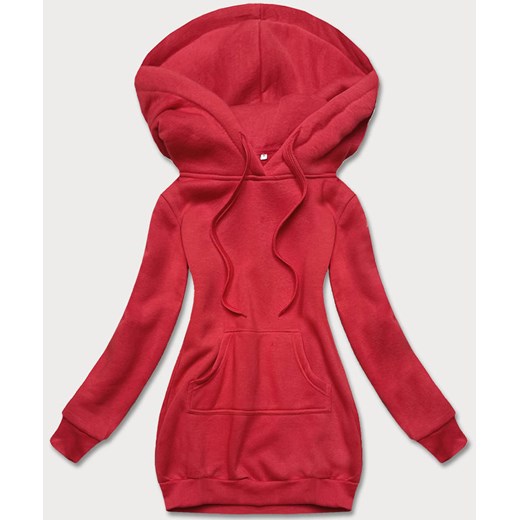 Damska bluza kangurka ciemna czerwona (YS10003-18) ze sklepu goodlookin.pl w kategorii Bluzy damskie - zdjęcie 175102939