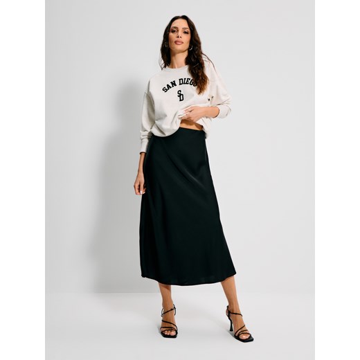 Sinsay - Bluza z napisem - kremowy Sinsay XS Sinsay