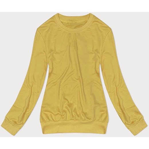 Cienka bluza dresowa damska ze ściągaczami żółta (68W05-117) ze sklepu goodlookin.pl w kategorii Bluzy damskie - zdjęcie 175105518