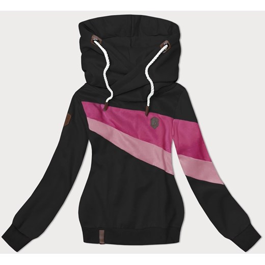 Damska bluza z kapturem czarna (2301) ze sklepu goodlookin.pl w kategorii Bluzy damskie - zdjęcie 175106439