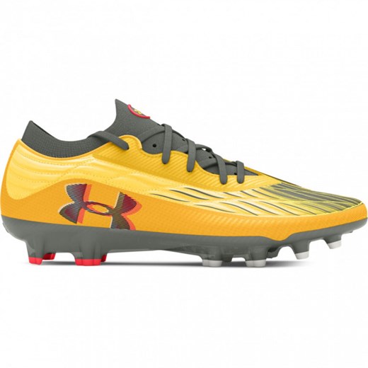 Męskie buty piłkarskie korki lanki Under Armour UA Magnetico Elite 4 Fg - żółte ze sklepu Sportstylestory.com w kategorii Buty sportowe męskie - zdjęcie 175106667