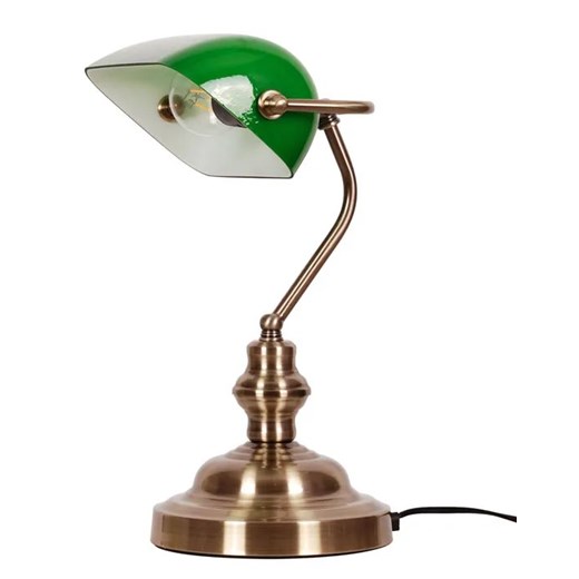 Zielona lampa na biurko bankierska - S270-Ova - id: 19722 - marki Lumes - 175107065 Zielona lampa na biurko bankierska - S270-Ova ze sklepu Edinos.pl w kategorii Lampy stołowe - zdjęcie 175107065