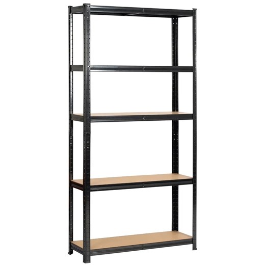 Regał Magazynowy Metalowy Czarny Stelaż 180 Cm 160X200 C9-M56 ze sklepu Edinos.pl w kategorii Regały i witryny - zdjęcie 175107085