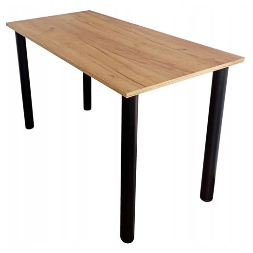Minimalistyczny stół z wkręcanymi nogami 120x60 dąb craft złoty - Maros ze sklepu Edinos.pl w kategorii Stoły - zdjęcie 175107087