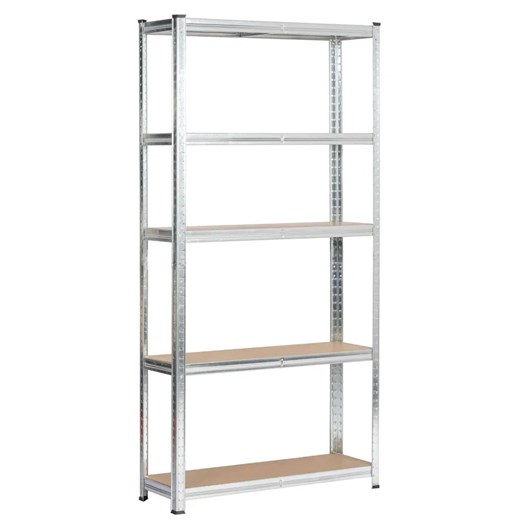 Metalowy srebrny regał do piwnicy 180 cm - Filove 5X ze sklepu Edinos.pl w kategorii Regały i witryny - zdjęcie 175107336