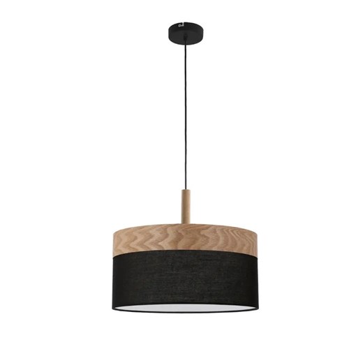 Czarno drewniana lampa wisząca - K453-Haromi ze sklepu Edinos.pl w kategorii Lampy wiszące - zdjęcie 175110755