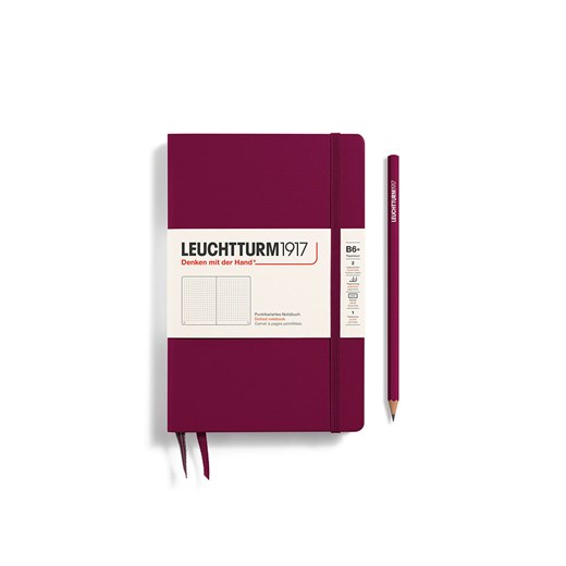 LEUCHTTURM1917 Notatnik w kolorze bordowym w kropki - B6+ ze sklepu Limango Polska w kategorii Akcesoria biurowe - zdjęcie 175111675
