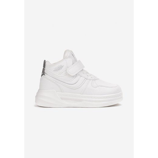 Białe Płaskie Buty Sportowe Sneakersy ze Sznurowaniem i Skórzaną Wkładką Pezirae ze sklepu renee.pl w kategorii Buty sportowe dziecięce - zdjęcie 175112776