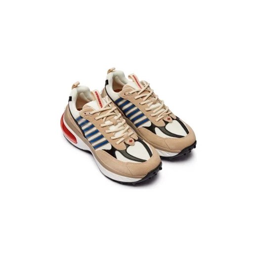Buty sportowe męskie Dsquared2 wiosenne ze skóry sznurowane
