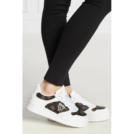 Buty sportowe damskie Guess sneakersy z tworzywa sztucznego
