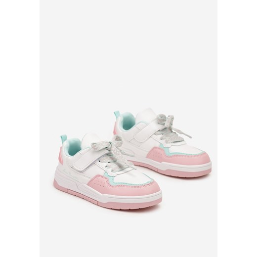 Buty sportowe dziecięce Renee białe wiązane