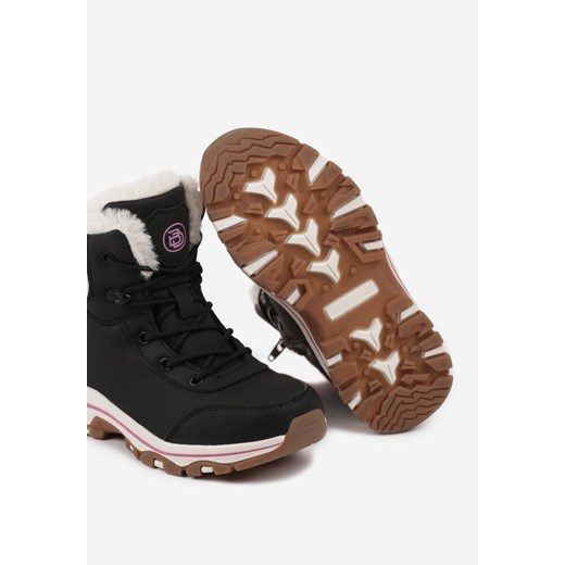 Buty zimowe dziecięce Born2be sznurowane 