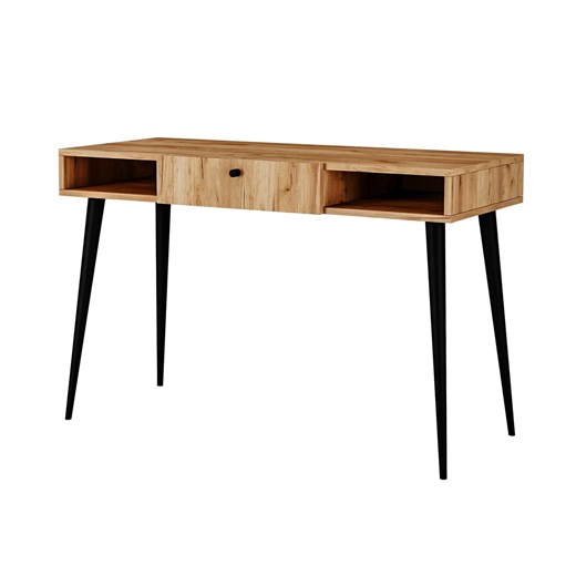 Minimalistyczne biurko z nóżkami typu skandi dąb craft - Elara 3X Elior One Size wyprzedaż Edinos.pl
