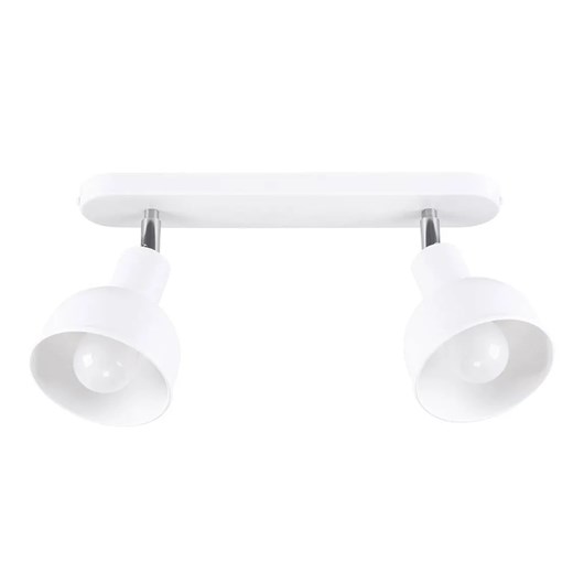 Biała metalowa dwupunktowa lampa sufitowa - A623 C3-B59 ze sklepu Edinos.pl w kategorii Lampy podłogowe - zdjęcie 175117607