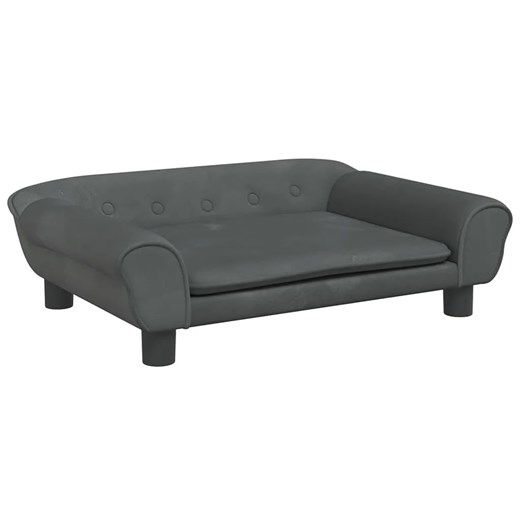 Dziecięca sofa z aksamitnym wykończeniem antracyt M7-S82 ze sklepu Edinos.pl w kategorii Meble dziecięce - zdjęcie 175117638