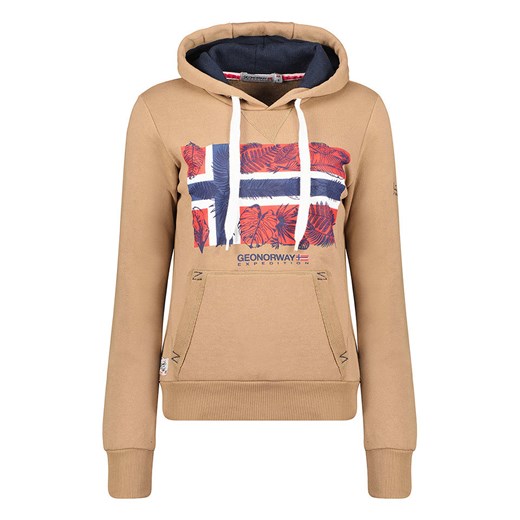 Geographical Norway Bluza &quot;Gpalm&quot; w kolorze beżowym ze sklepu Limango Polska w kategorii Bluzy damskie - zdjęcie 175118526